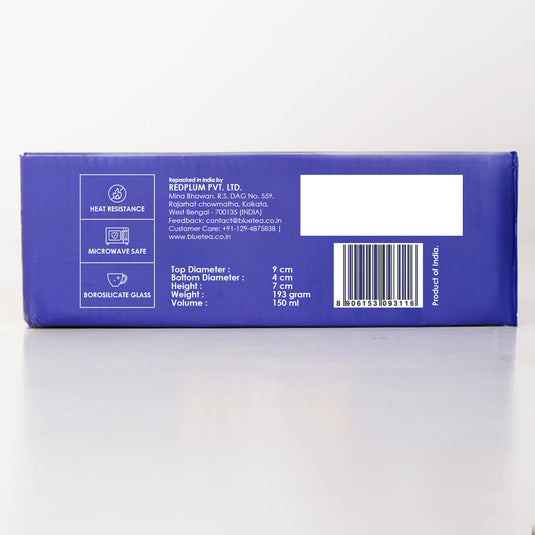 Glass Crystal Tea Cups - Pack of 2