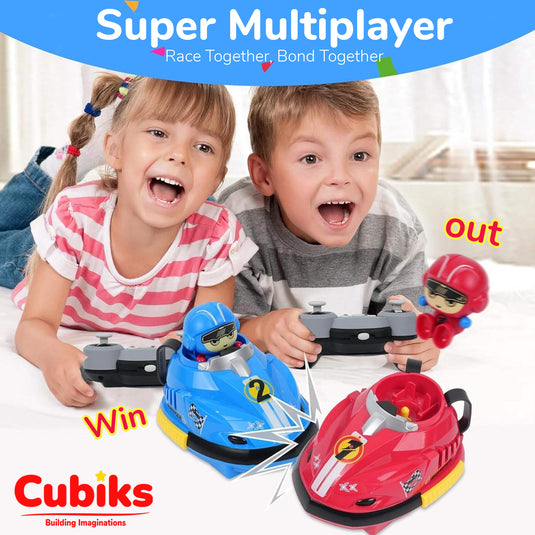 CUBIKS 2-Player Remote Control Car | USB Rechargeable | Perfect Gift for Kids