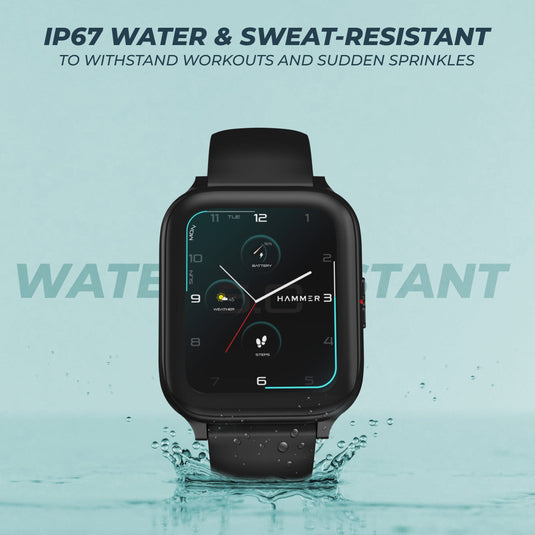 water and sweat resistant smartwatch