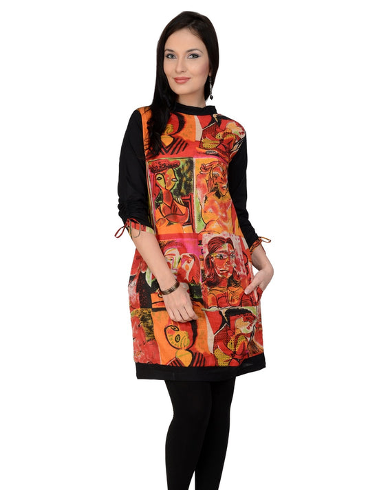 Casual 3/4 Sleeve Printed Kurti