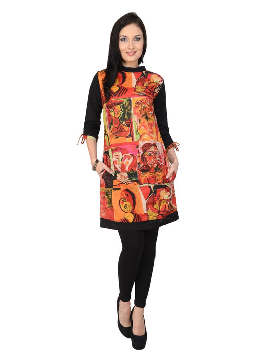 Casual 3/4 Sleeve Printed Kurti