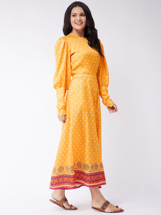 Kasturi Digital Printed Top With Palazzo Set