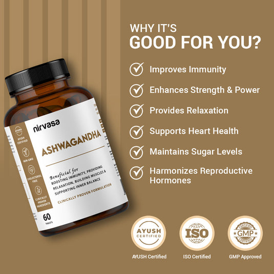 Nirvasa Ashwagandha Tablets 60 Tabs
