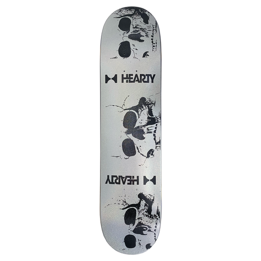 Hearty Deck TRIPLE SKULL 7.75"-Carbon Top