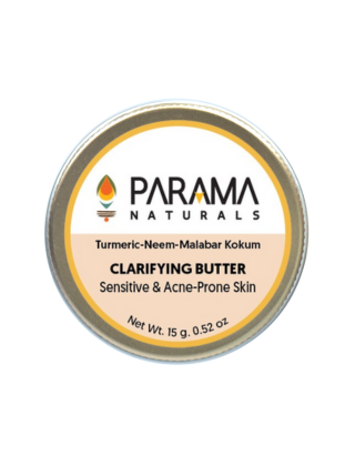 Parama Naturals Clarifying Butter, Sensitive Skin, Acne-Prone Skin, Turmeric , Neem, Malabar Kokum, Under Eye Cream, Dark Circle, Wrinkles, Body Butter