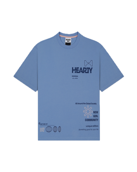 HEARTY GLOBAL COMMUNITY T-SHIRT - LILAC (UNISEX)