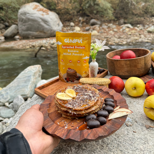 Banana Pancake Mix with sprouted Millets and Lobia Masoor Protein - 150gms