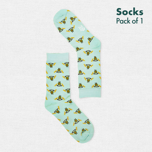 MBA! Most Bachelor Avocado! Unisex Socks, 100% Organic Cotton, Crew Length, Pack of 1
