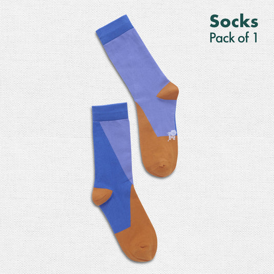 Orange'd! Unisex Socks, 100% Organic Cotton, Crew Length, Pack of 1