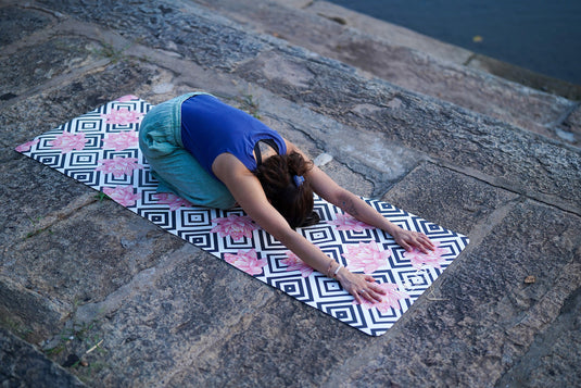 extra wide extra long eco friendly rubber mat by kosha yoga co