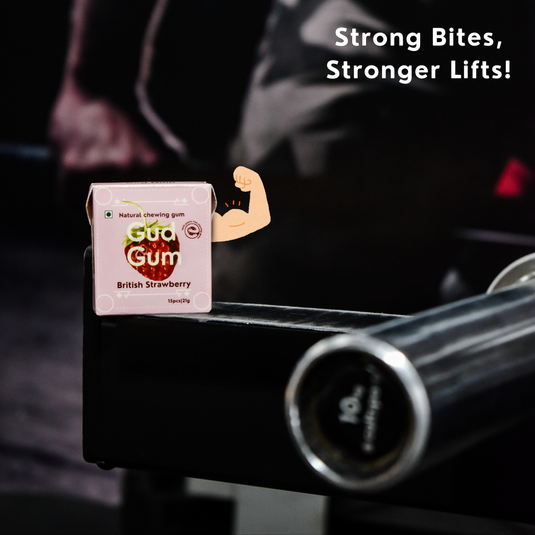 Strawberry Chewing Gum - Plastic-Free, Sugar-Free, Natural, Biodegradable, Vegan. 15 Pieces per Pack, 21g, 4 Packs