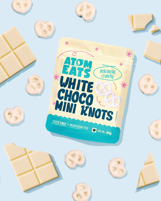 Atom Eats | Variety Pack - Choco Pretzels, Pack of 3, White Chocolate Dipped Pretzels, Milk Chocolate Dipped Pretzels, & Dark Chocolate Dipped Pretzels, 30g each