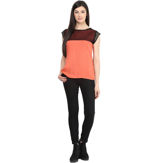 Pannkh Women's Dot Net Top