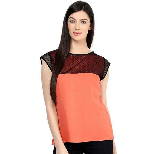 Pannkh Women's Dot Net Top