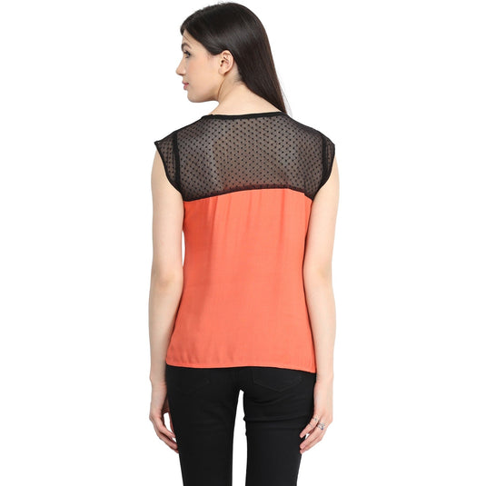 Pannkh Women's Dot Net Top