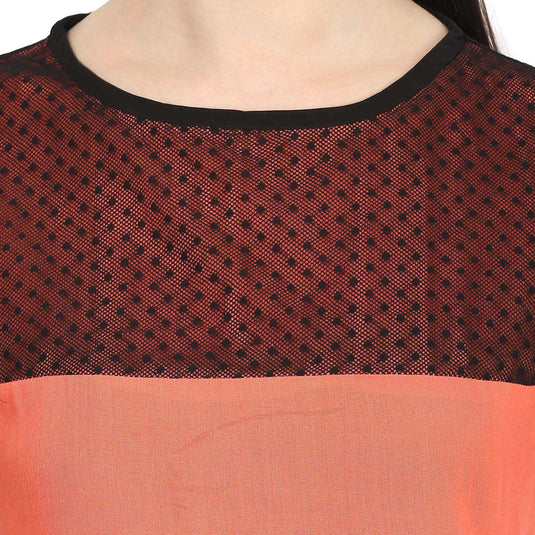 Pannkh Women's Dot Net Top