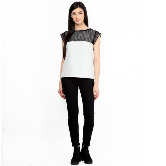 Pannkh Women's Dot Net Top