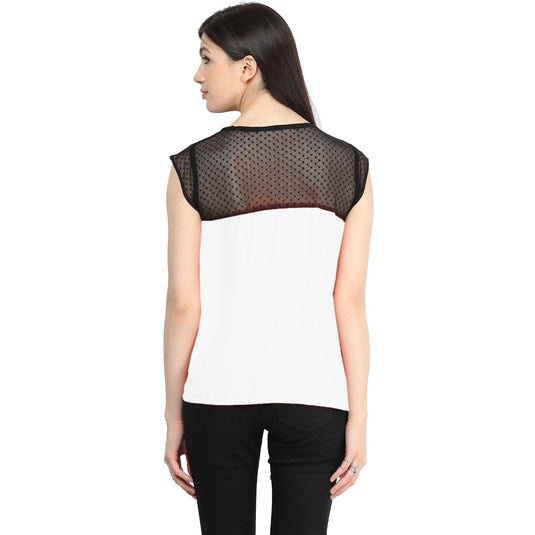 Pannkh Women's Dot Net Top