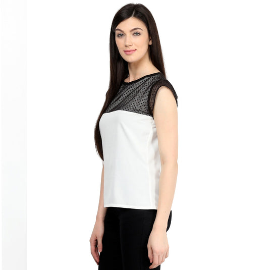 Pannkh Women's Dot Net Top