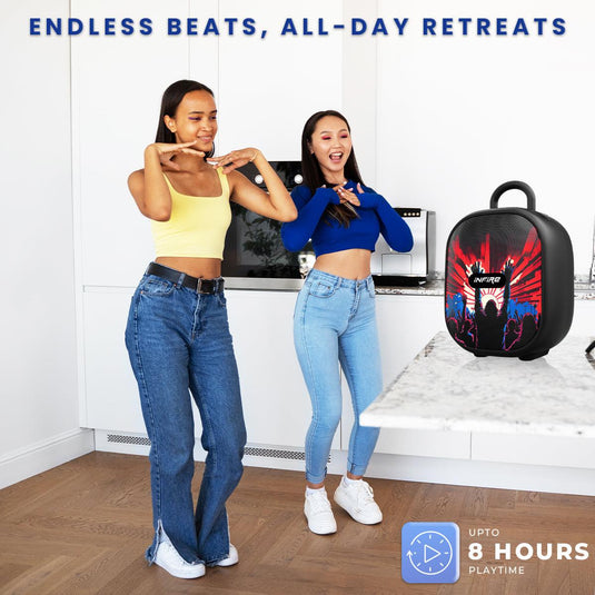 iNFiRe Fusion 12W Portable Speaker Upto 8 Hrs Playtime With TWS Function ,Mobile Holder & Type C Charging - iNFiRe