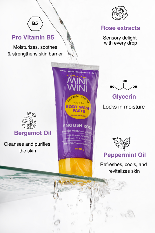 MiniWini Body Wash Paste English Rose
