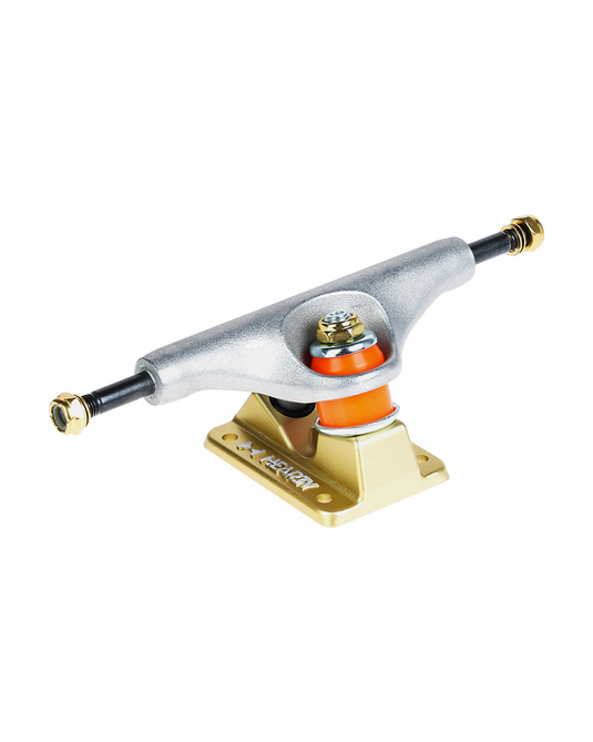 Hearty Skateboard Trucks- TorvX SERIES- Raw/Gold