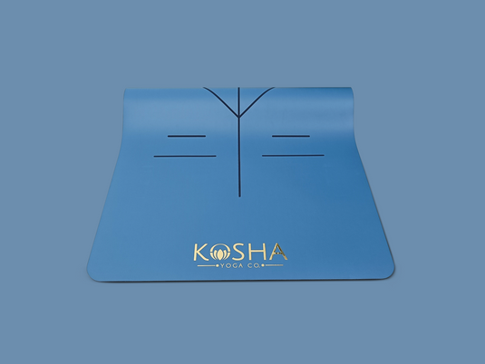 extra thick anti skid yoga mat for men and women by kosha yoga co