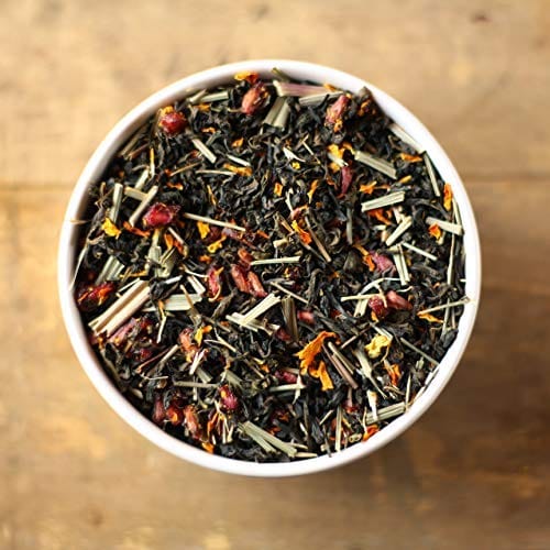 Teafloor Green Tea - Fruity Flavour | Pomegranate Medley Green Tea | Tea Weight : 100g / 3.5 oz(50 Cups)