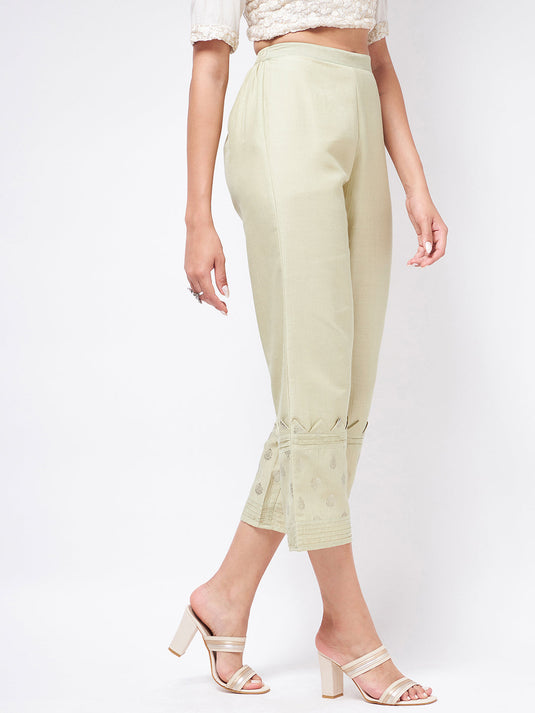 Pista Festive Foil Printed Stylish Palazzo