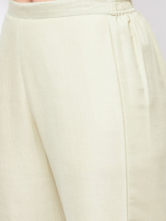 Pista Festive Foil Printed Stylish Palazzo