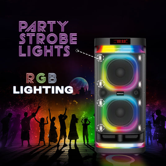 GIZMORE 220W Thunder DJ Trolley Party Speaker