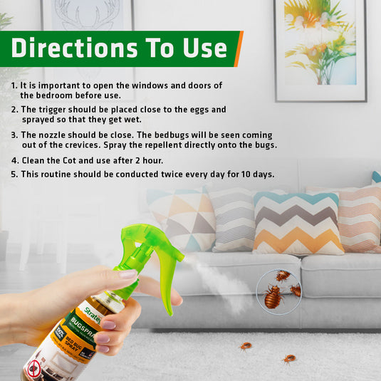 Herbal Bed Bug Repellent | Product Size: 200 ml, 500 ml, 5 Litres