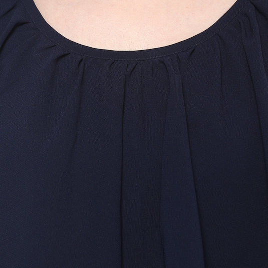 Solid Flared Jersey Top