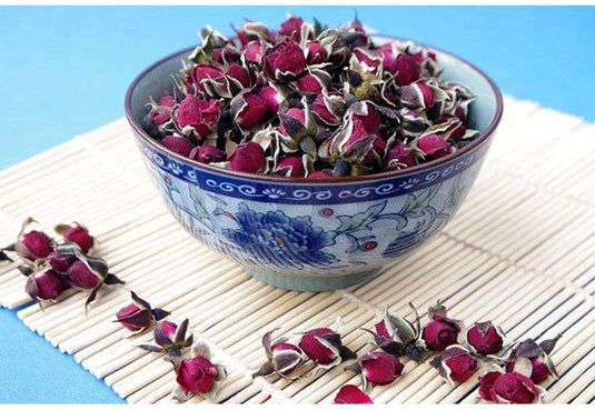 TEAFLOOR 100% Dried Natural Premium Rose Buds Flower Tea: Antioxidant powerhouse, Stress-buster in every cup || Skin & hair savior || Whole Flower Buds, Caffein Free || 25g (Pack of 4) ||