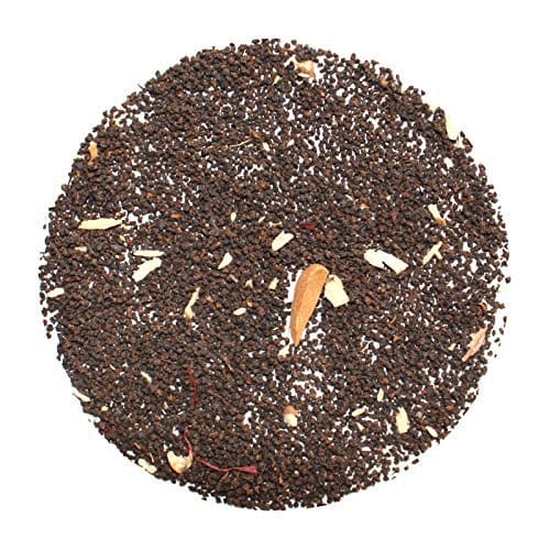 Teafloor Kashmiri Kahwa Chai | Loose Leaf Green Tea | Kahwa Chai | Kashmir Tea | Exotic Blend of Green Tea & Indian Spices | 100% Natural Organic Tea | Saffron Chai | Improves Skin Condition | Kashmir | 100 grams (3.5 oz) 40 cups.