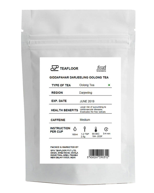 Buy 1 Get 1 Free Teafloor Summer Special Darjeeling Black Tea | Premium Summer Harvest | Darjeeling Black Tea | Loose Leaf | Single Estate | Anti-aging Property | Giddapahar Tea Estate, Darjeeling | 100gm (3.5 Oz) 80 cups