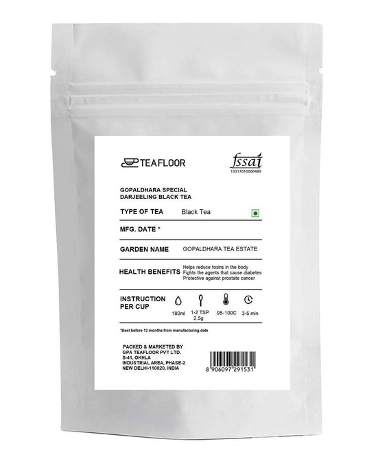 Teafloor Gopaldhara Special Darjeeling Black Tea(100gm , Pack of 1)