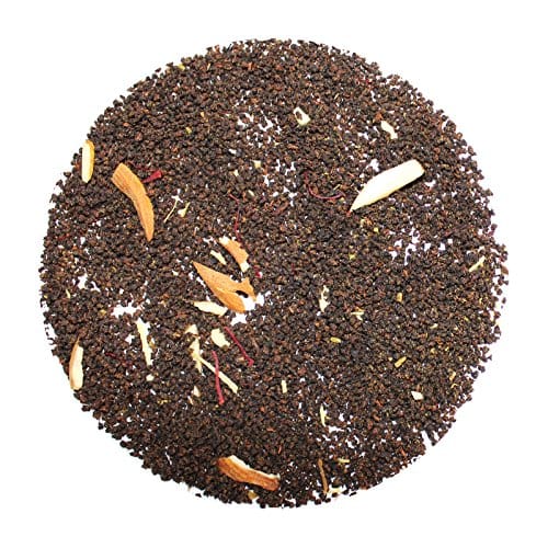 Teafloor Thandai Chai | Loose Leaf Black Tea | Assam Tea | 100 % Natural Organic Tea | Blend of Black Tea With Real Spices | Calming Effect | Notes of Saffron Flavor | Assam | 100 grams (3.5 oz) 40 cups