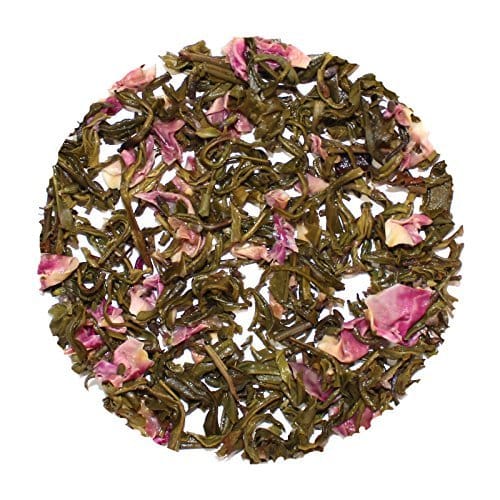 Teafloor Lavender Bloom Green Tea | Loose leaf Green Tea | Perfect Blend of �Green Tea� with �Organically Culinary Lavender | 100% Natural Organic Tea | Low Caffeine | Stress Reliever | Loaded with Anti-Oxidants | 100 grams (3.5 oz ) 40 cups