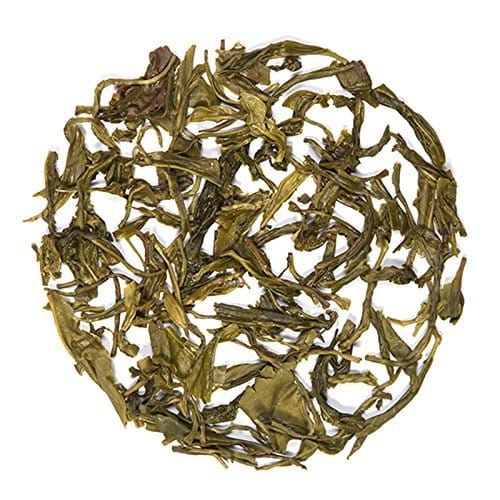 Teafloor Tulsi Green Tea | Loose Leaf Green Tea | Blended with Green Leaves and Tulsi | Loaded with Antioxidants | Anti-Stress Agent | Low Caffeine | 100 Grams (3.5 oz) 40 Cups