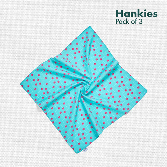 Child-unlock! Unisex Hankies, 100% Organic Cotton, Pack of 3