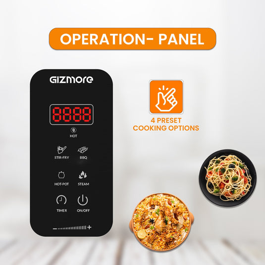 GIZMORE 2200 W Infrared Induction Cooktop