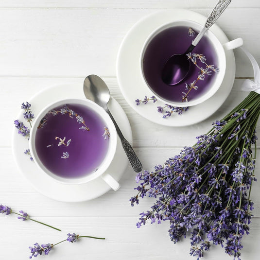 TEAFLOOR - LAVENDER Flower Tea bags || 40 Tea Bags/40 gram (pack of 1) || FARM PACKED for Freshness || RICH IN ANTI OXIDANTS, BETTER SLEEP AND RELAXATION ||