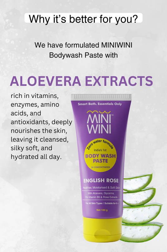 MiniWini Body Wash Paste English Rose