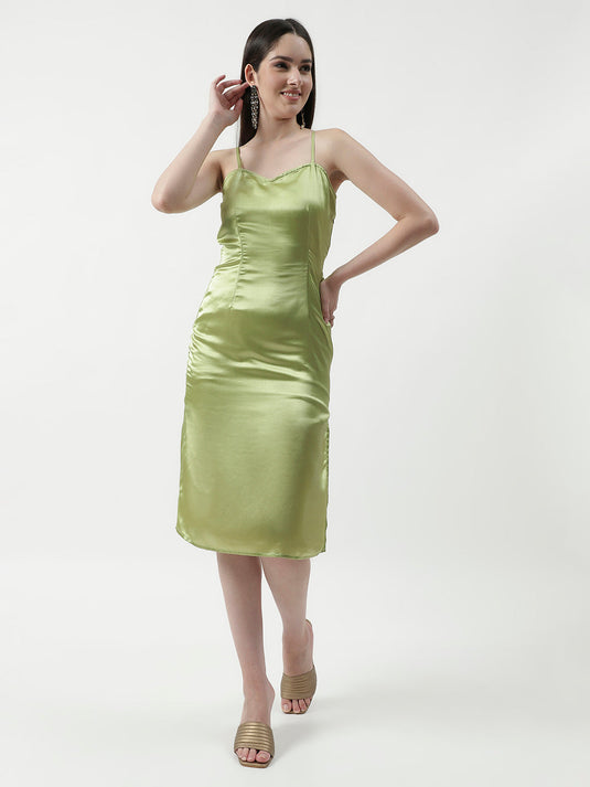 Solid Sweatheart Neckline Cocktail Dress