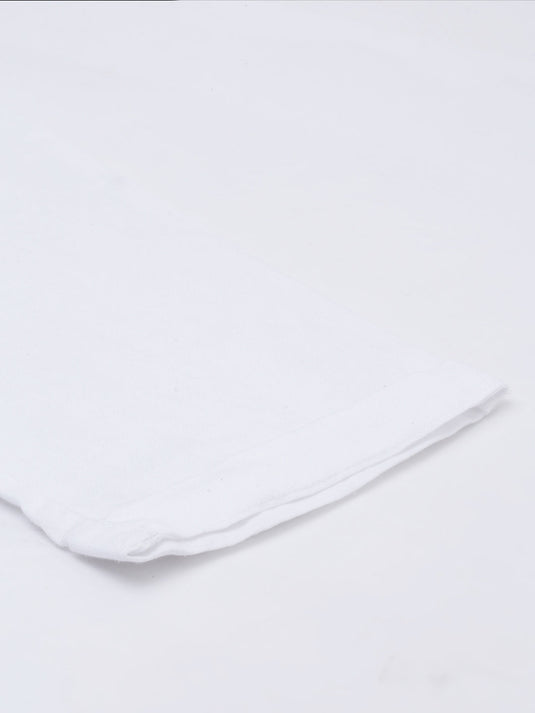 Men White Solid Hemp Lounge Pant