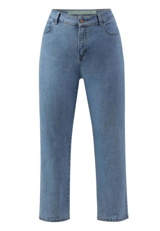 Light Indigo High Rise Straight Jeans