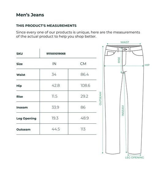 Light Indigo Mid Rise Straight Jeans