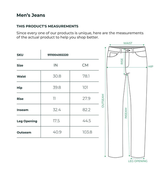 Mid Indigo Mid Rise Straight Jeans