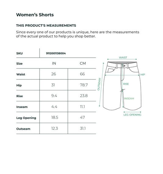 Mid Indigo Mid Rise Straight Denim Shorts